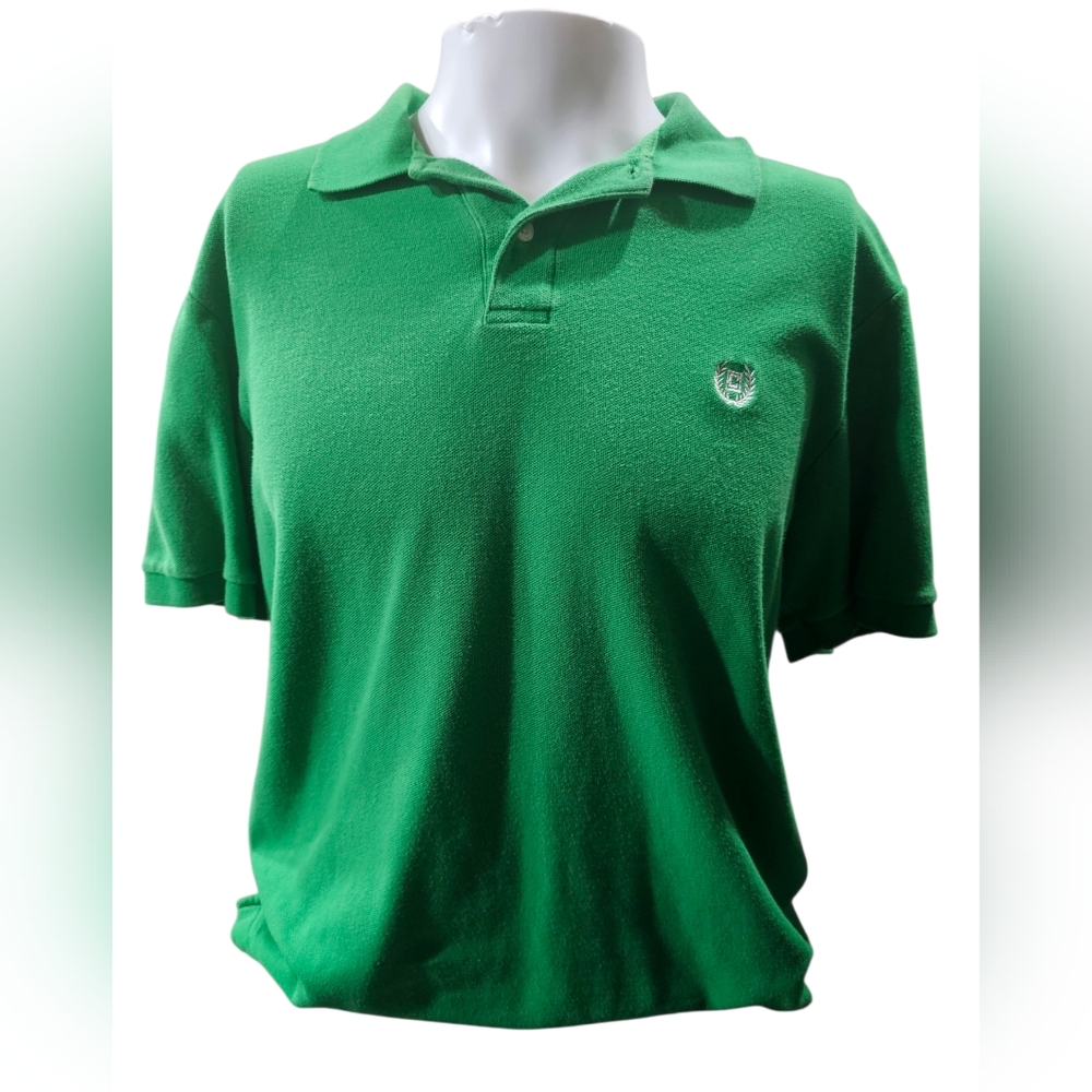 Chaps Vibrant Green Polo Shirt‎ Size Large